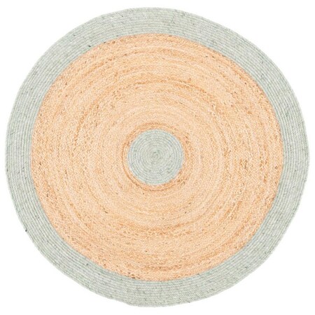 Safavieh 5 x 7 ft. Braided Contemporary Oval Rug Sage & Gold BRD910L-5OV